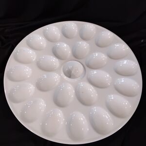 Elegant White Deviled Egg Platter